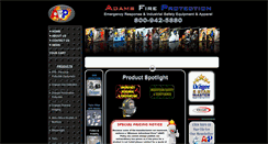 Desktop Screenshot of adamsfire.com